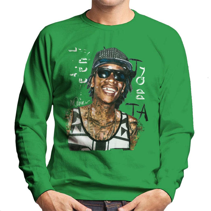 Sidney Maurer Original Portrait Of Wiz Khalifa Men's Sweatshirt