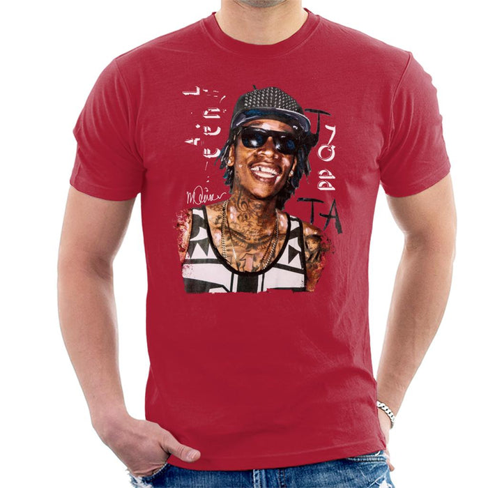 Sidney Maurer Original Portrait Of Wiz Khalifa Men's T-Shirt