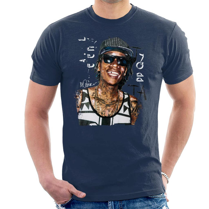 Sidney Maurer Original Portrait Of Wiz Khalifa Men's T-Shirt