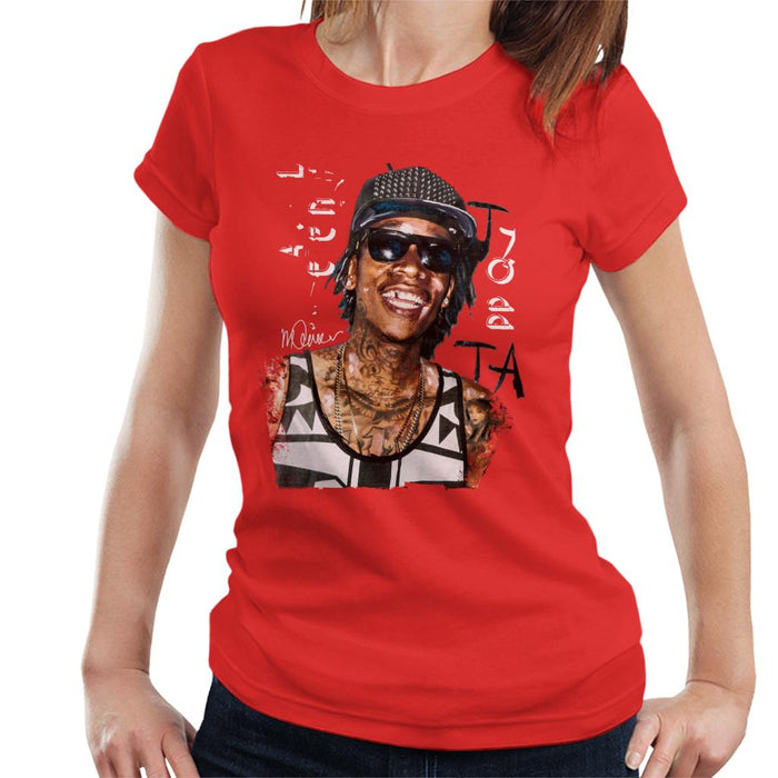 Sidney Maurer Original Portrait Of Wiz Khalifa Women's T-Shirt