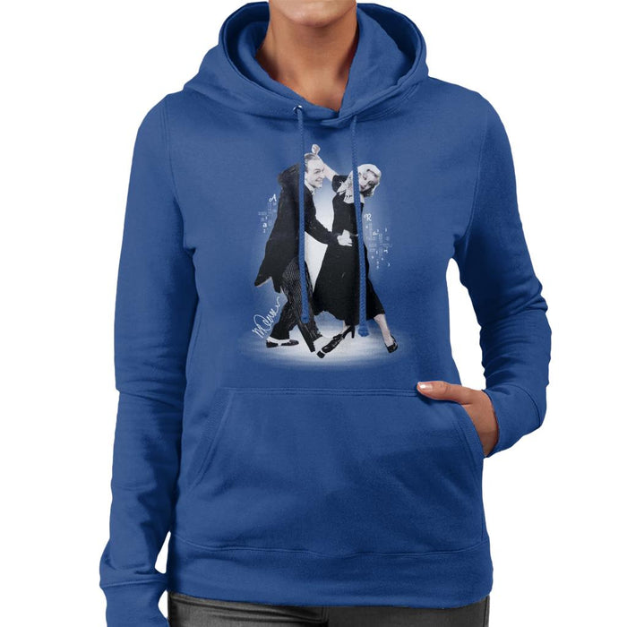 Sidney Maurer Original Portrait Of Fred Astaire Women's Hooded Sweatshirt