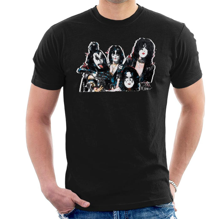 Sidney Maurer Original Portrait Of Kiss Gene Simmons Men's T-Shirt