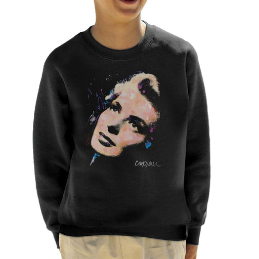 Sidney Maurer Original Portrait Of Ingrid Bergman Kid's Sweatshirt