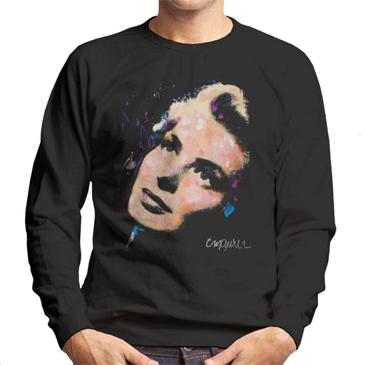 Sidney Maurer Original Portrait Of Ingrid Bergman Men's Sweatshirt