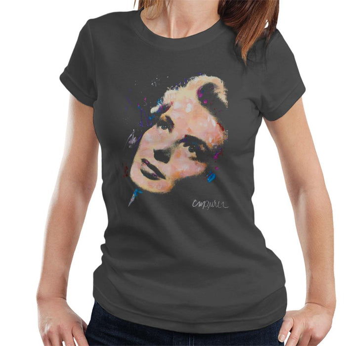Sidney Maurer Original Portrait Of Ingrid Bergman Women's T-Shirt