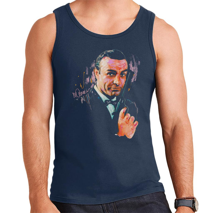 Sidney Maurer Original Portrait Of Sean Connery James Bond Men's Vest