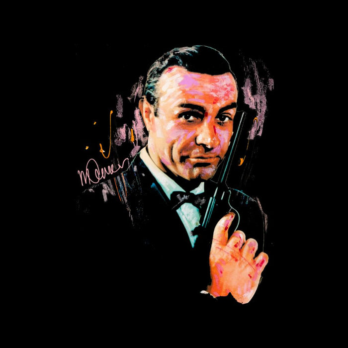Sidney Maurer Original Portrait Of Sean Connery James Bond Women's Sweatshirt