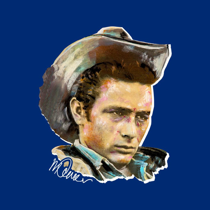 Sidney Maurer Original Portrait Of James Dean Cowboy Hat Men's T-Shirt