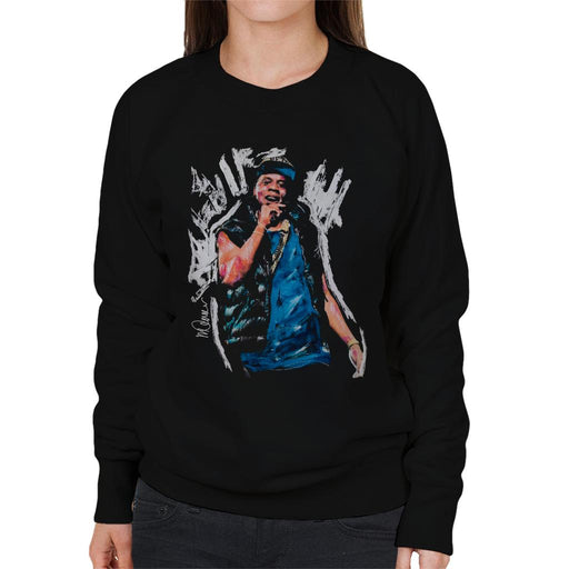 Sidney Maurer Original Portrait Of Jay Z Gilet Women's Sweatshirt