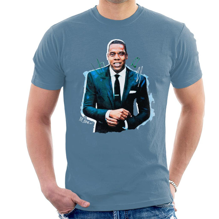 Sidney Maurer Original Portrait Of Jay Z Suit Men's T-Shirt