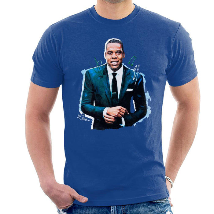 Sidney Maurer Original Portrait Of Jay Z Suit Men's T-Shirt
