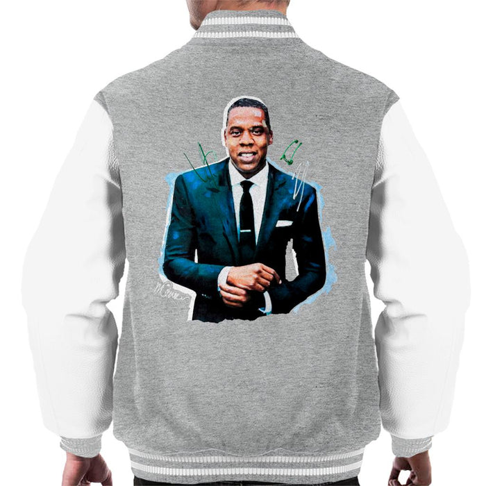 Sidney Maurer Original Portrait Of Jay Z Suit Men's Varsity Jacket