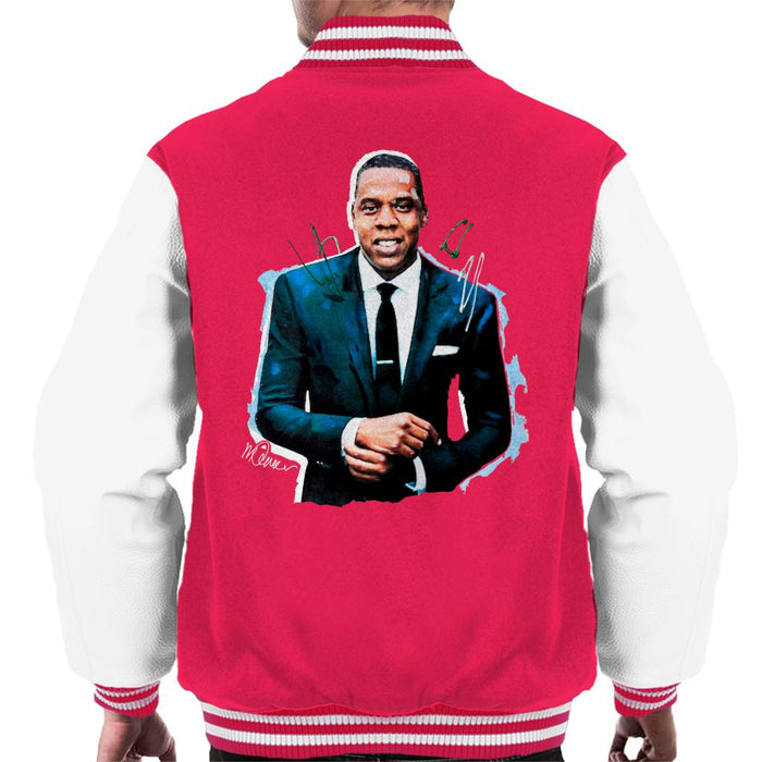 Sidney Maurer Original Portrait Of Jay Z Suit Men's Varsity Jacket