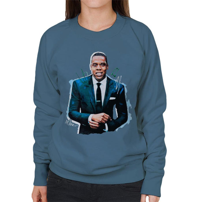 Sidney Maurer Original Portrait Of Jay Z Suit Women's Sweatshirt