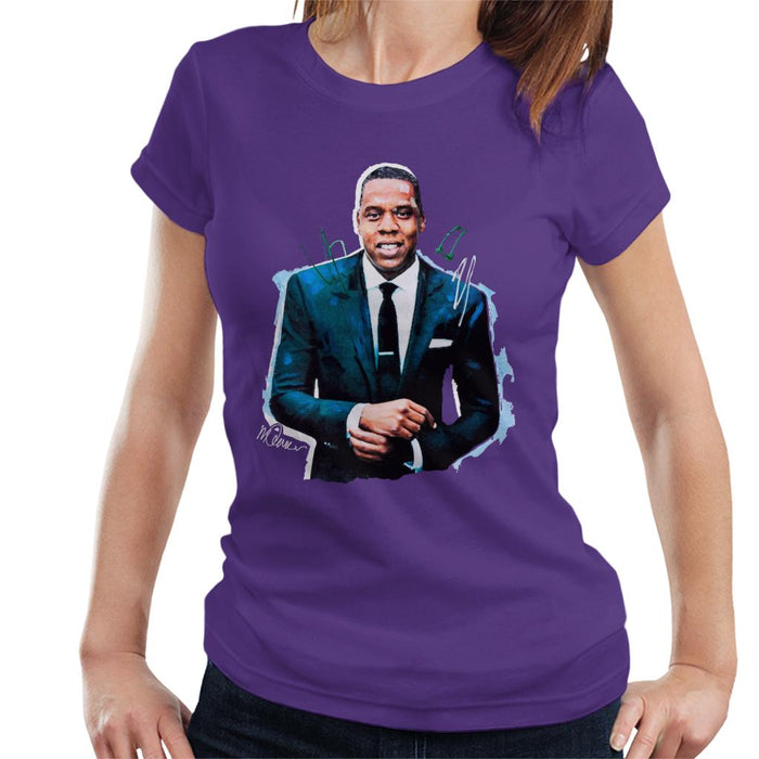 Sidney Maurer Original Portrait Of Jay Z Suit Women's T-Shirt