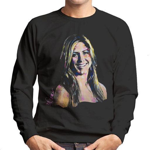 Sidney Maurer Original Portrait Of Jennifer Aniston Men's Sweatshirt