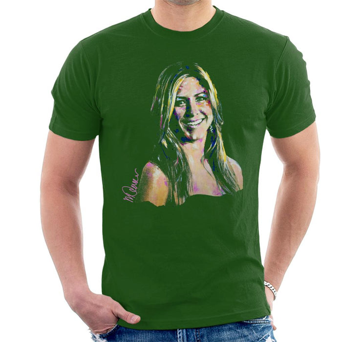 Sidney Maurer Original Portrait Of Jennifer Aniston Men's T-Shirt