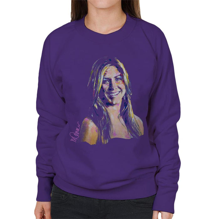 Sidney Maurer Original Portrait Of Jennifer Aniston Women's Sweatshirt