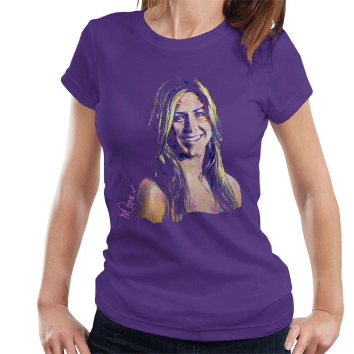 Sidney Maurer Original Portrait Of Jennifer Aniston Women's T-Shirt