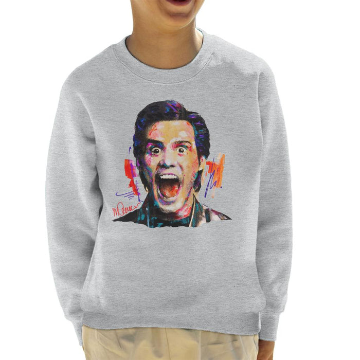 Sidney Maurer Original Portrait Of Jim Carrey Kid's Sweatshirt