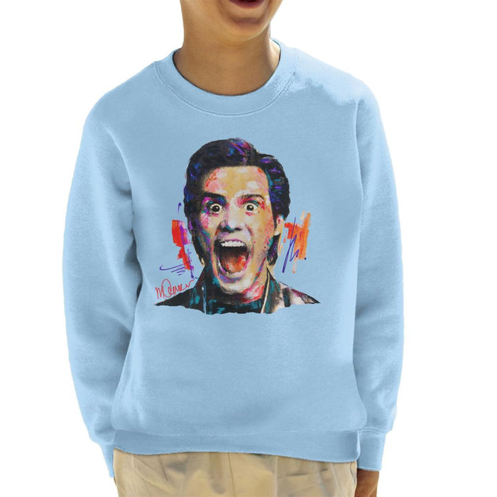 Sidney Maurer Original Portrait Of Jim Carrey Kid's Sweatshirt
