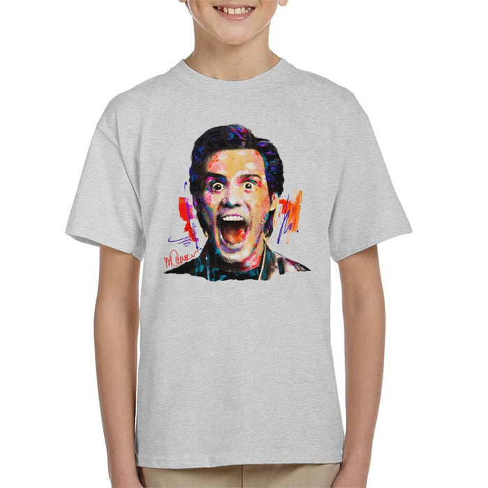 Sidney Maurer Original Portrait Of Jim Carrey Kid's T-Shirt