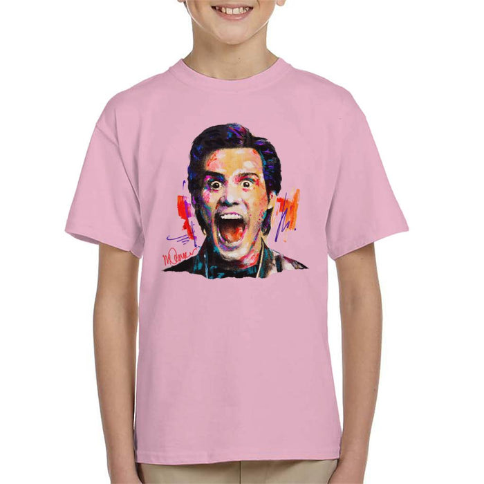 Sidney Maurer Original Portrait Of Jim Carrey Kid's T-Shirt