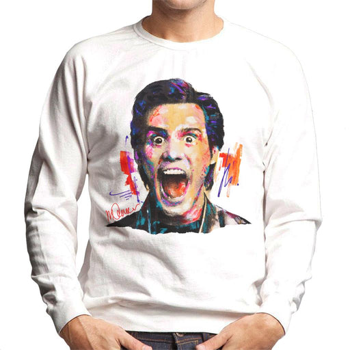 Sidney Maurer Original Portrait Of Jim Carrey Men's Sweatshirt
