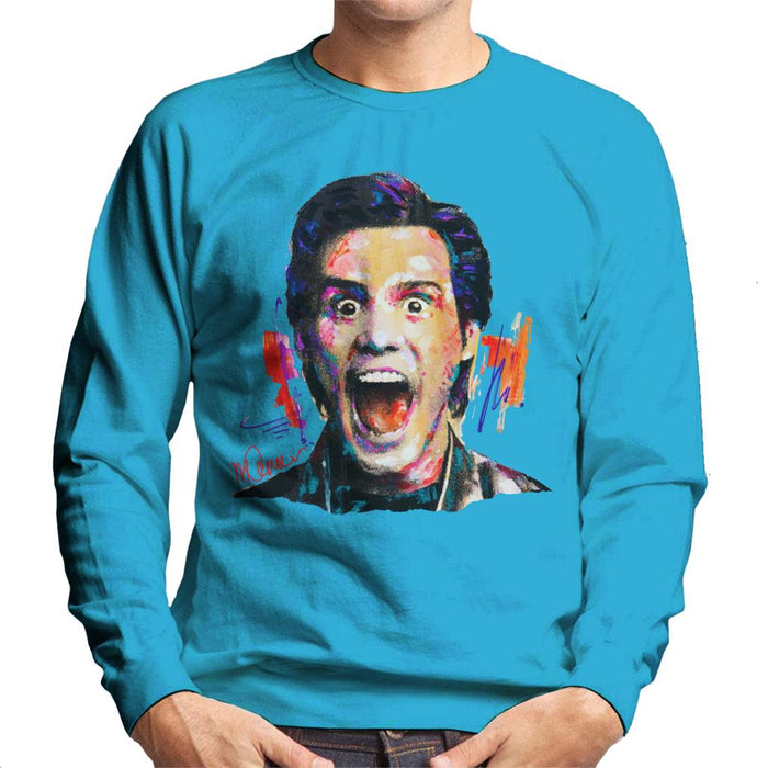 Sidney Maurer Original Portrait Of Jim Carrey Men's Sweatshirt
