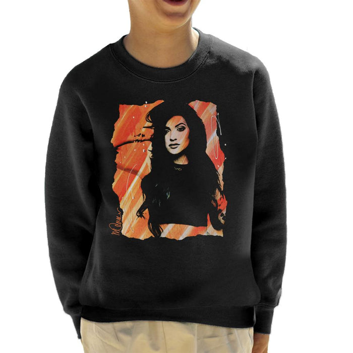 Sidney Maurer Original Portrait Of Kendall Jenner Kid's Sweatshirt