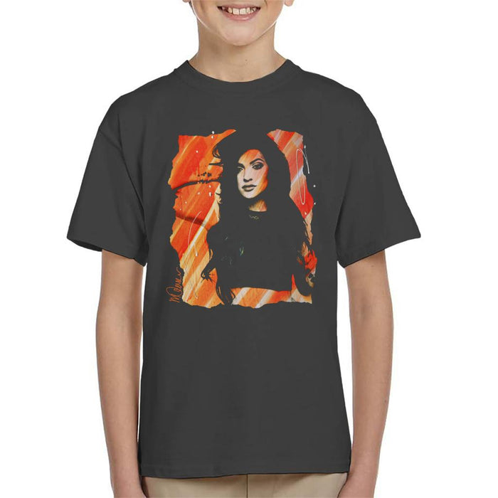 Sidney Maurer Original Portrait Of Kendall Jenner Kid's T-Shirt