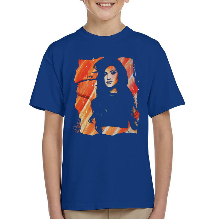 Sidney Maurer Original Portrait Of Kendall Jenner Kid's T-Shirt