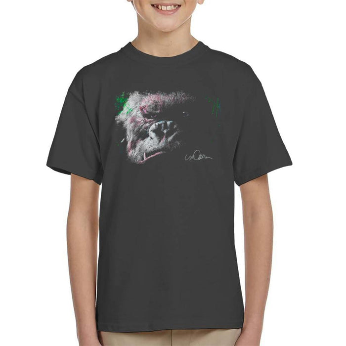 Sidney Maurer Original Portrait Of King Kong Glare Kid's T-Shirt