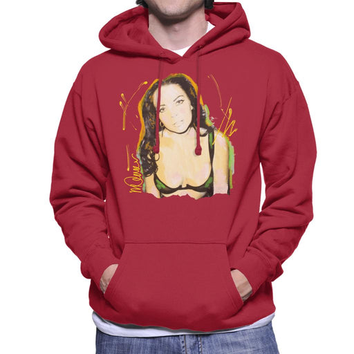 Sidney Maurer Original Portrait Of Lindsay Lohan Bra Men's Hooded Sweatshirt