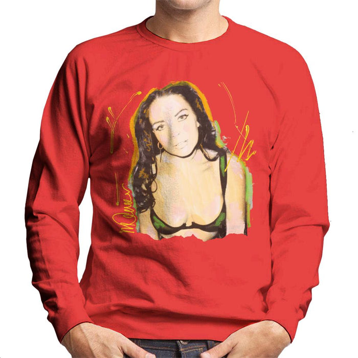 Sidney Maurer Original Portrait Of Lindsay Lohan Bra Men's Sweatshirt