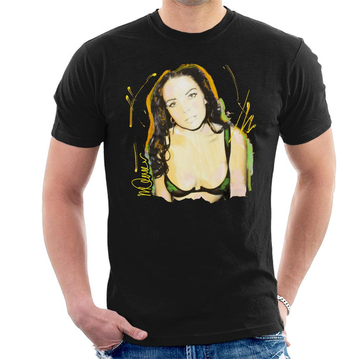 Sidney Maurer Original Portrait Of Lindsay Lohan Bra Men's T-Shirt