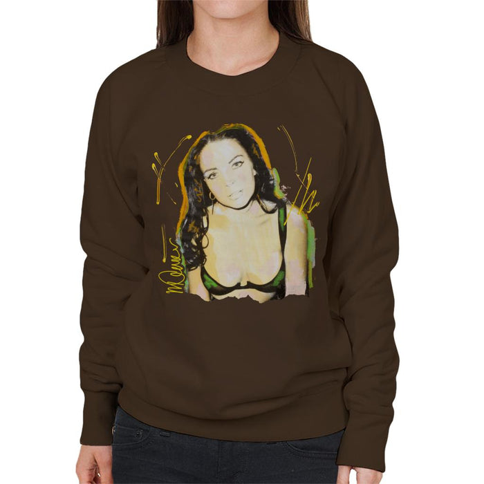 Sidney Maurer Original Portrait Of Lindsay Lohan Bra Women's Sweatshirt