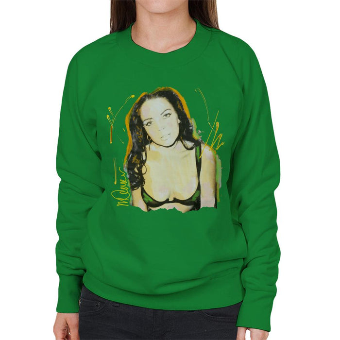 Sidney Maurer Original Portrait Of Lindsay Lohan Bra Women's Sweatshirt