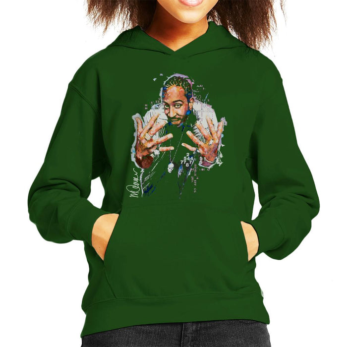 Sidney Maurer Original Portrait Of Ludacris Kid's Hooded Sweatshirt