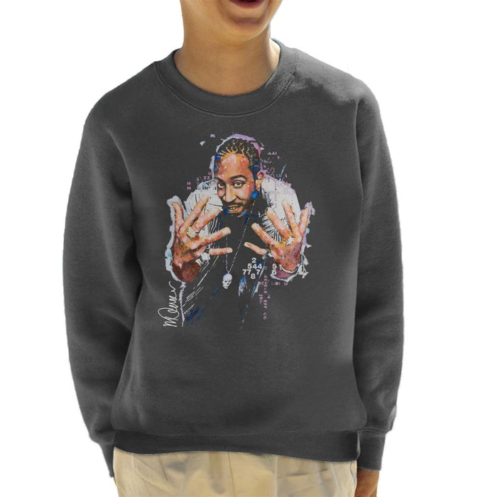 Sidney Maurer Original Portrait Of Ludacris Kid's Sweatshirt