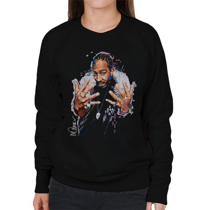 Sidney Maurer Original Portrait Of Ludacris Women's Sweatshirt