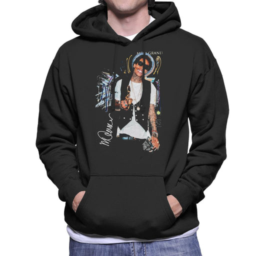 Sidney Maurer Original Portrait Of Wiz Khalifa Billboard Award Men's Hooded Sweatshirt