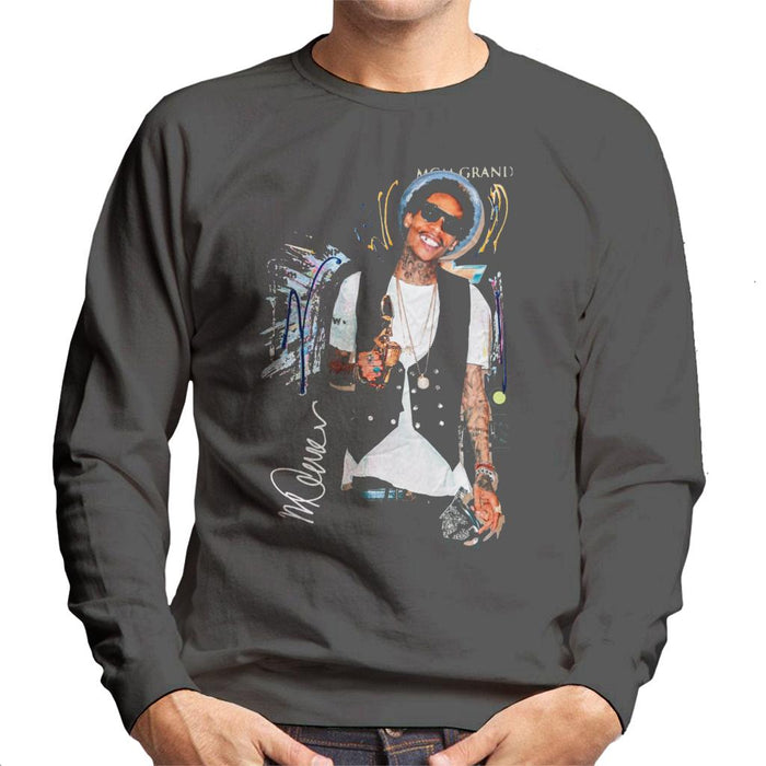 Sidney Maurer Original Portrait Of Wiz Khalifa Billboard Award Men's Sweatshirt