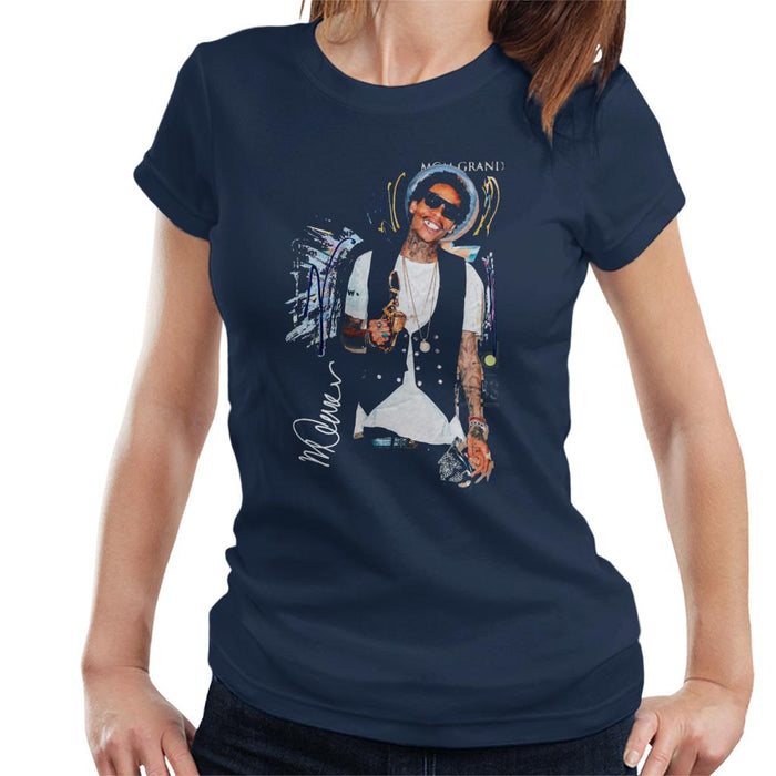 Sidney Maurer Original Portrait Of Wiz Khalifa Billboard Award Women's T-Shirt