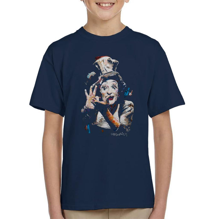 Sidney Maurer Original Portrait Of Marcel Marceau Kid's T-Shirt