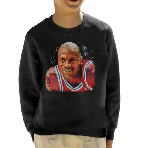 Sidney Maurer Original Portrait Of Michael Jordan Chicago Bulls Kid's Sweatshirt