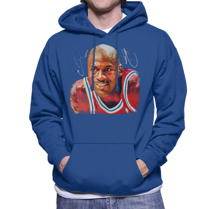 Sidney Maurer Original Portrait Of Michael Jordan Chicago Bulls Men's Hooded Sweatshirt
