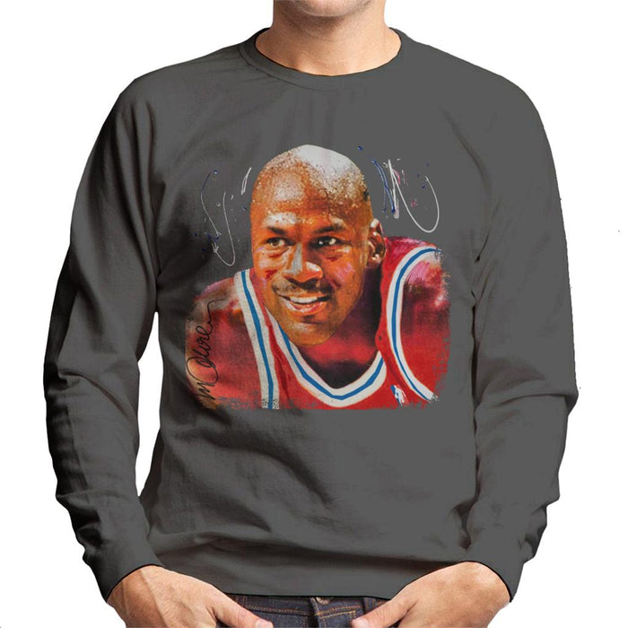Sidney Maurer Original Portrait Of Michael Jordan Chicago Bulls Men's Sweatshirt
