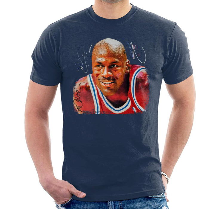 Sidney Maurer Original Portrait Of Michael Jordan Chicago Bulls Men's T-Shirt
