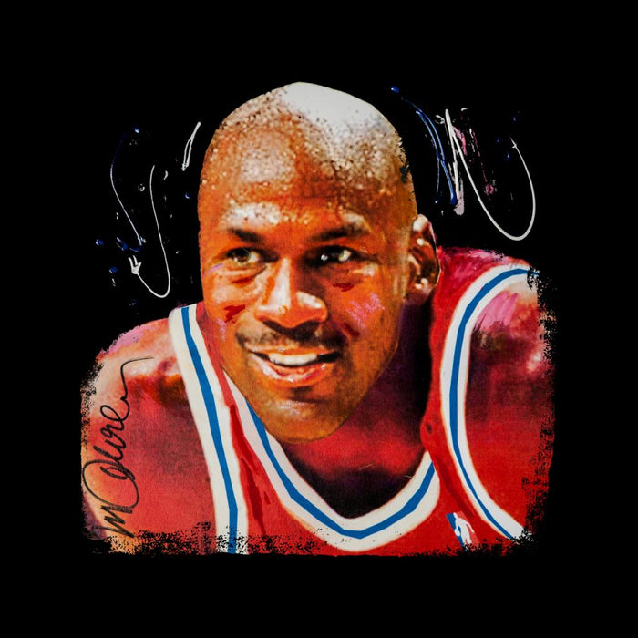 Sidney Maurer Original Portrait Of Michael Jordan Chicago Bulls Kid's Sweatshirt